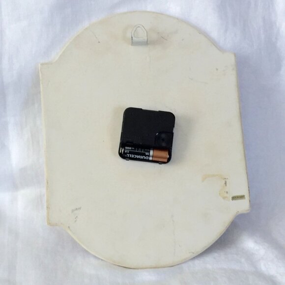 Vintage Olive Street Pottery Working Indoor Outdoor Ceramic Floral Clock - Picture 3 of 7